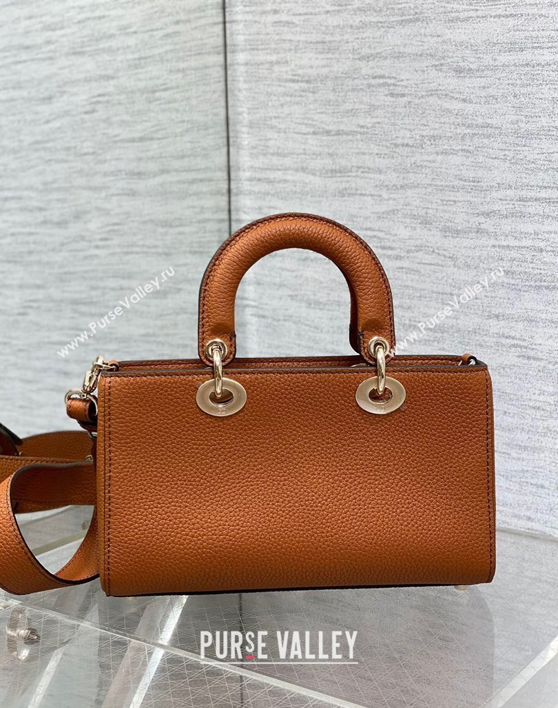 Dior Small Lady D-Sire My ABCDior Tote Bag in Dark Brown Grained Calf Leather 2024 (XXG-240415107)