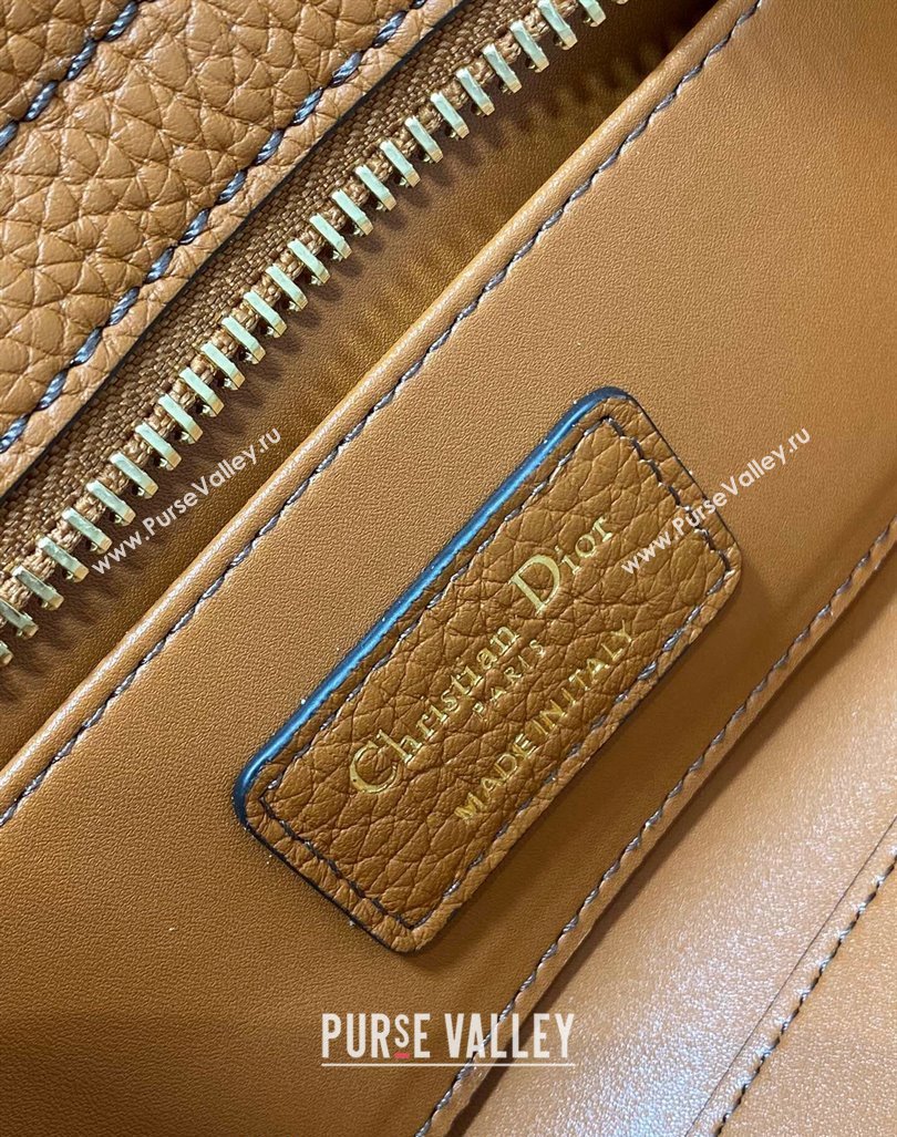 Dior Small Lady D-Sire My ABCDior Tote Bag in Dark Brown Grained Calf Leather 2024 (XXG-240415107)