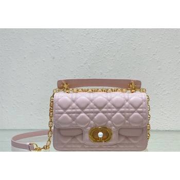 Dior Small Jolie Top Handle Bag in Cannage Calfskin Pink 2024 (BF-240415057)