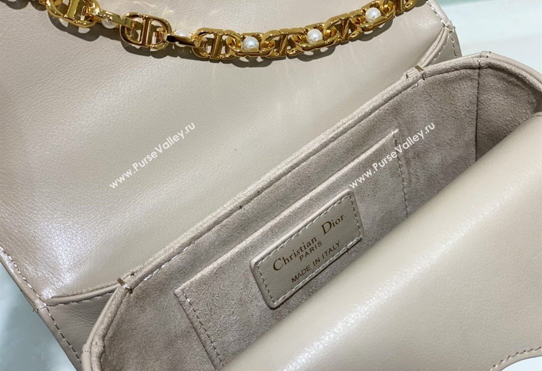 Dior Mini Jolie Top Handle Bag in Cannage Calfskin Grey 2024 (BF-240415055)