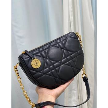 Dior Callisto Moon Mini bag in Cannage Calfskin Black 2024 (BF-240523041)