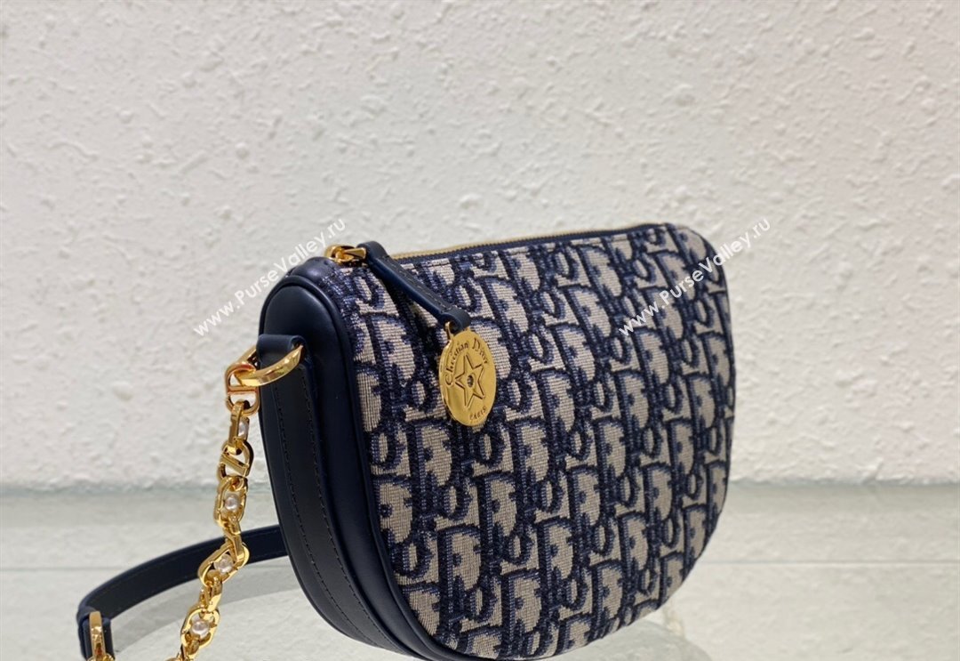 Dior Callisto Moon Mini bag in Blue Dior Oblique Jacquard 2024 (BF-240523039)