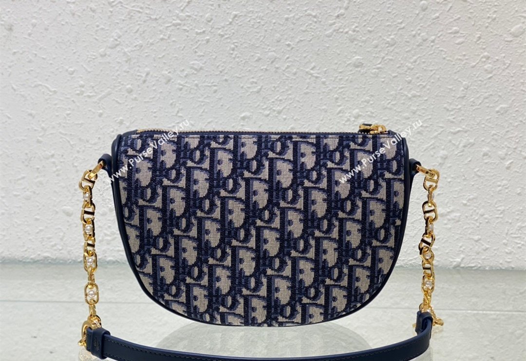 Dior Callisto Moon Mini bag in Blue Dior Oblique Jacquard 2024 (BF-240523039)