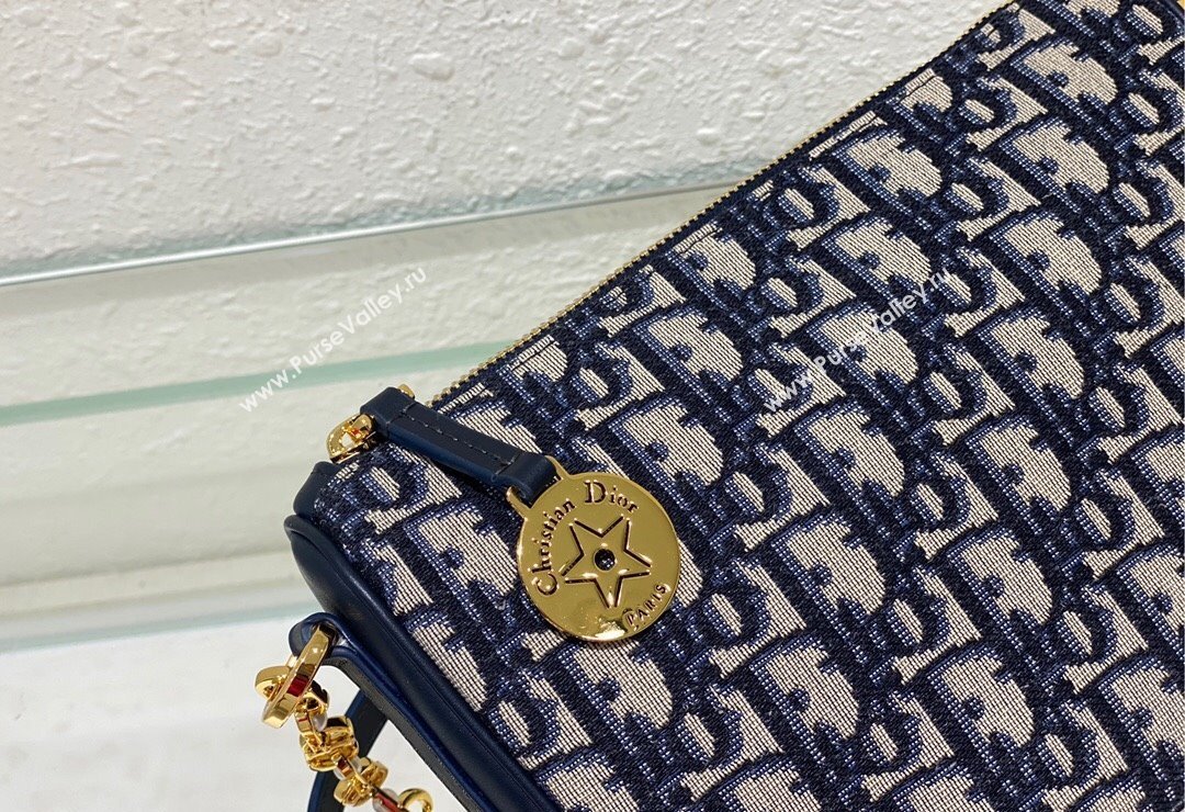 Dior Callisto Moon Mini bag in Blue Dior Oblique Jacquard 2024 (BF-240523039)