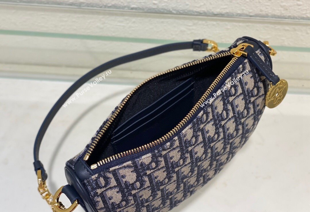 Dior Callisto Moon Mini bag in Blue Dior Oblique Jacquard 2024 (BF-240523039)