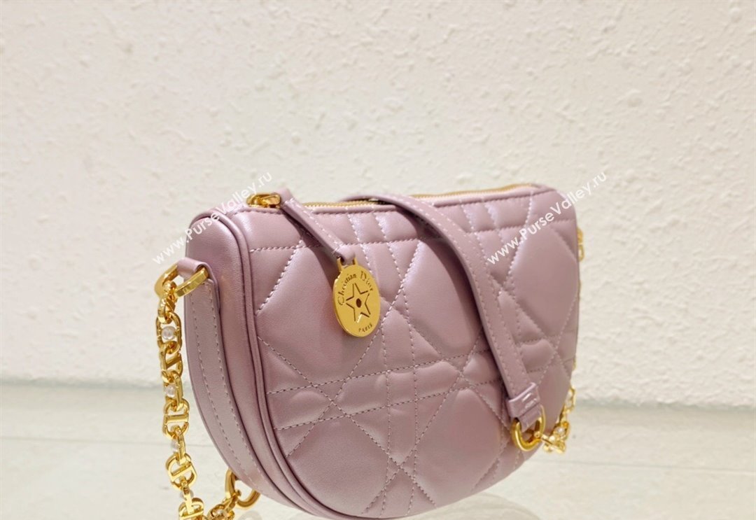 Dior Callisto Moon Mini bag in Cannage Calfskin Pink 2024 (BF-240523040)