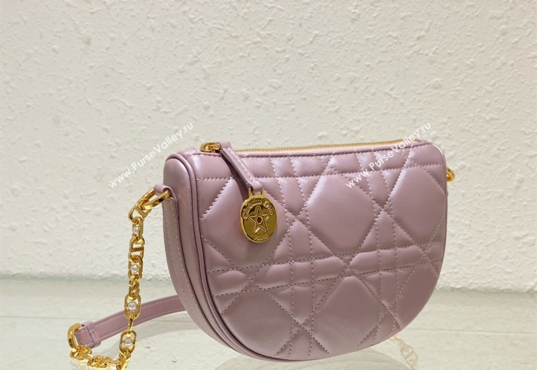 Dior Callisto Moon Mini bag in Cannage Calfskin Pink 2024 (BF-240523040)