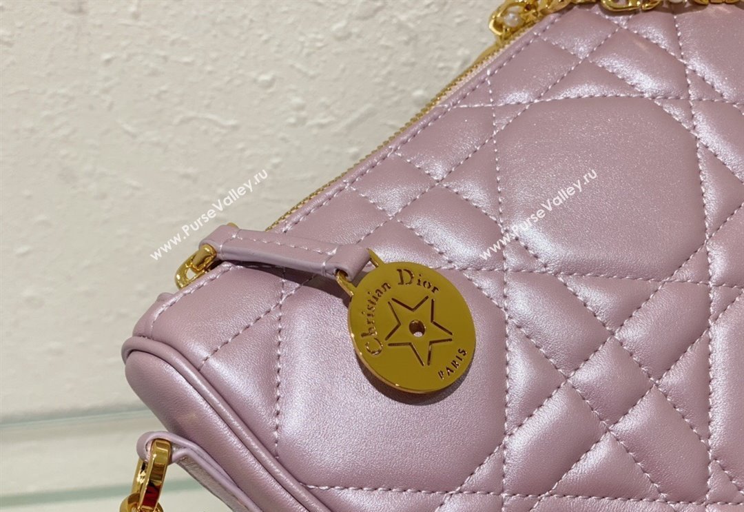 Dior Callisto Moon Mini bag in Cannage Calfskin Pink 2024 (BF-240523040)