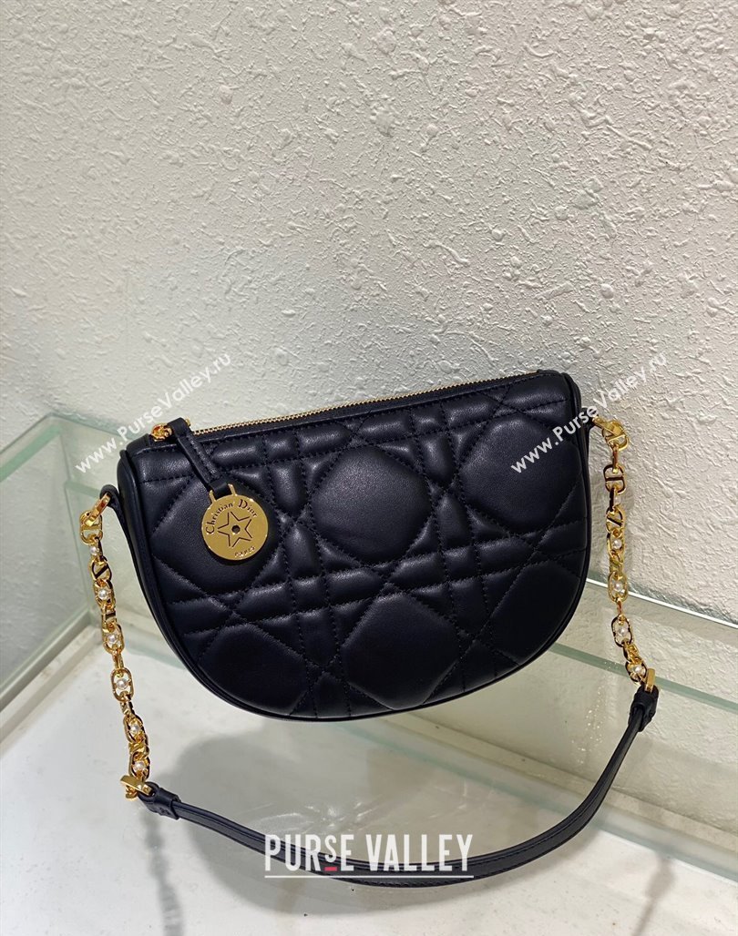 Dior Callisto Moon Mini bag in Cannage Calfskin Black 2024 (BF-240523041)