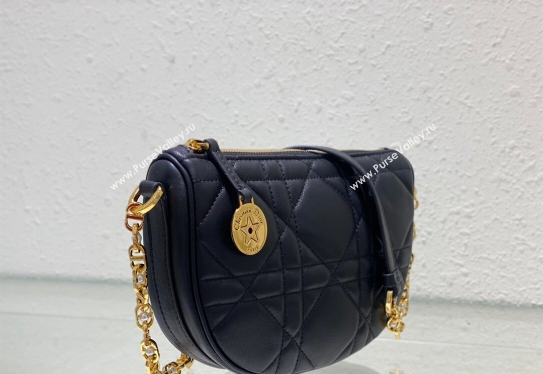 Dior Callisto Moon Mini bag in Cannage Calfskin Black 2024 (BF-240523041)