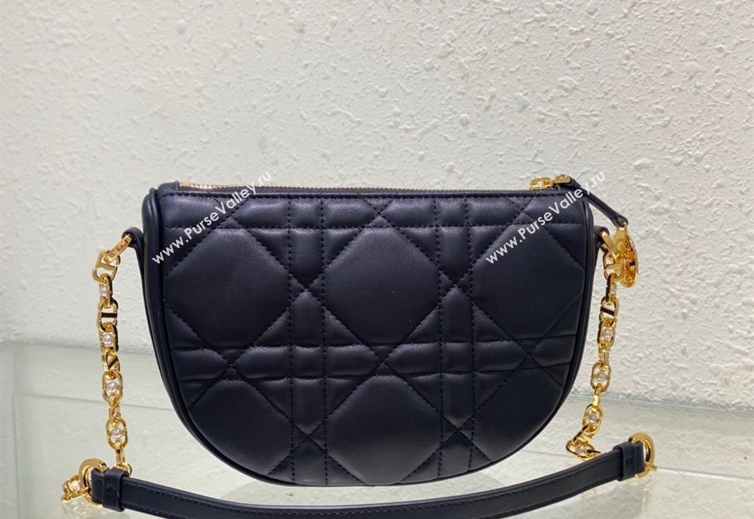 Dior Callisto Moon Mini bag in Cannage Calfskin Black 2024 (BF-240523041)