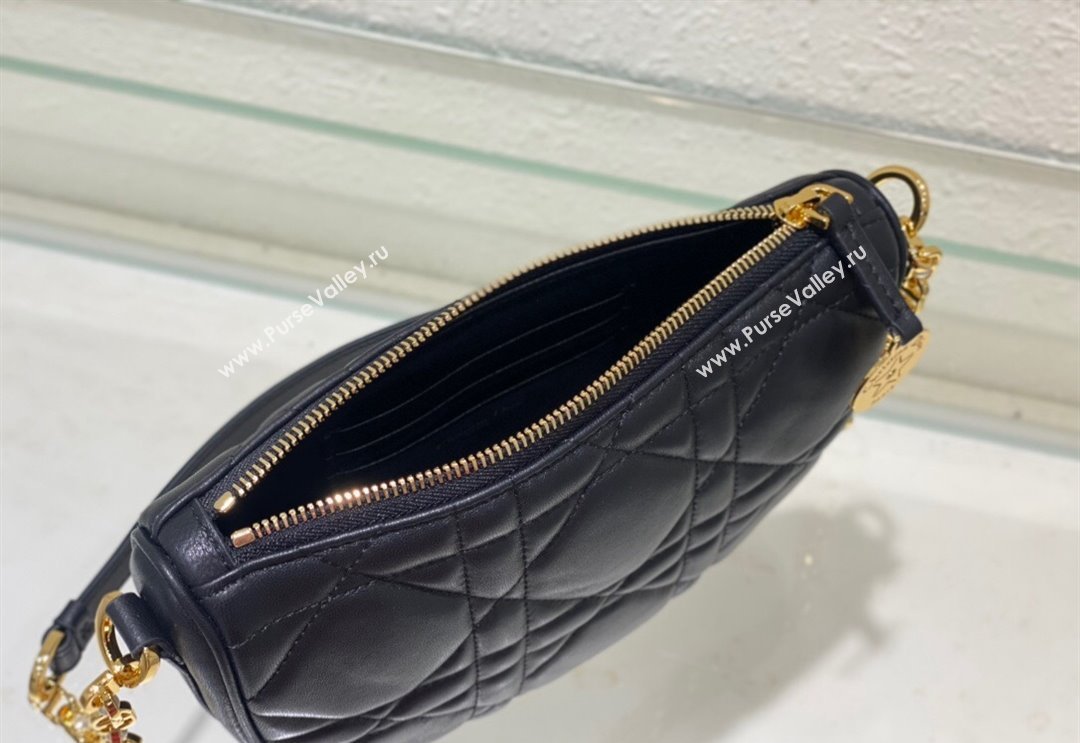 Dior Callisto Moon Mini bag in Cannage Calfskin Black 2024 (BF-240523041)