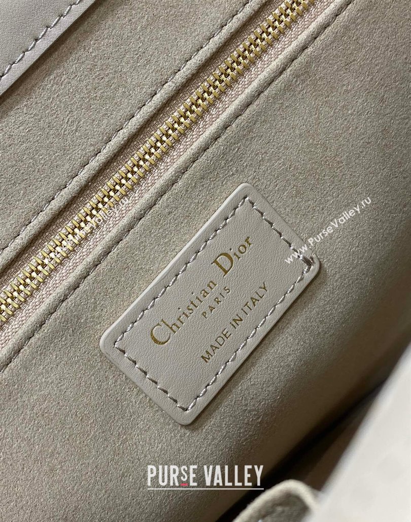 Dior Small Book Tote Bag in Macrocannage Calfskin Beige 2024 (XXG-240523007)