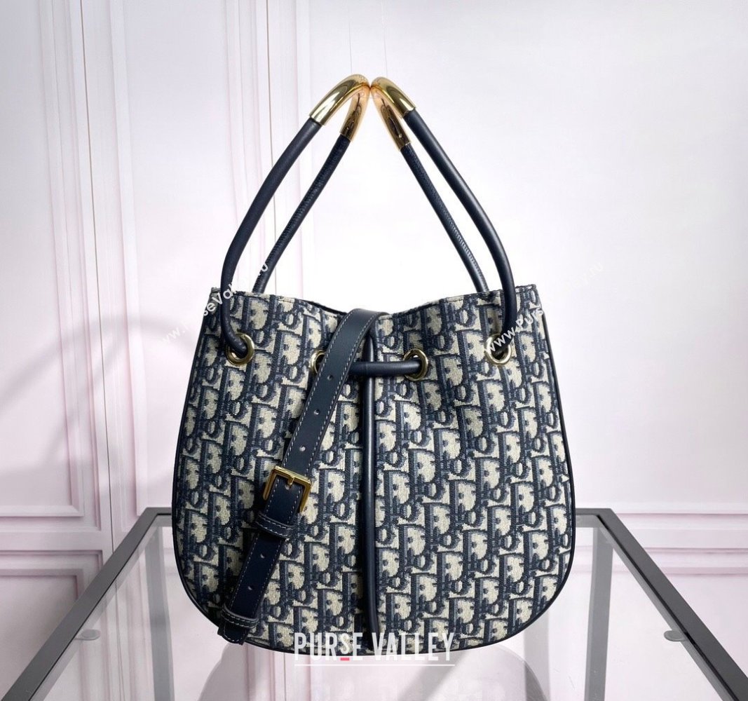 Dior Nolita Bucket bag in Blue Dior Oblique Jacquard 2024 (XXG-240523044)