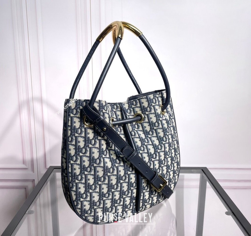 Dior Nolita Bucket bag in Blue Dior Oblique Jacquard 2024 (XXG-240523044)