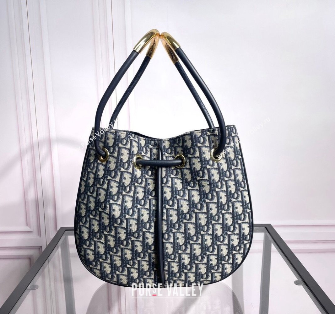 Dior Nolita Bucket bag in Blue Dior Oblique Jacquard 2024 (XXG-240523044)