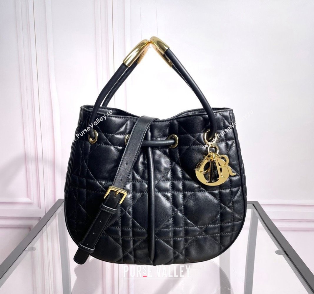 Dior Nolita Bucket bag in Black Cannage Lambskin 2024 (XXG-240523046)