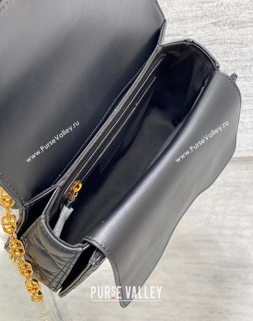 Dior Small Jolie Top Handle Bag in Cannage Calfskin Black 2024 (XXG-240523052)