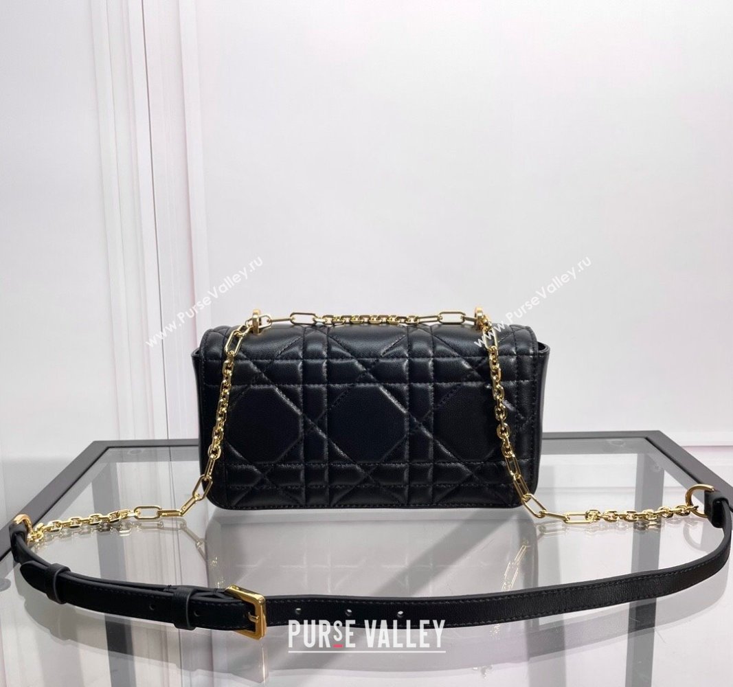 Dior Miss Daisy Mini Bag in Macrocannage Lambskin Black 2024 (BF-240624090)