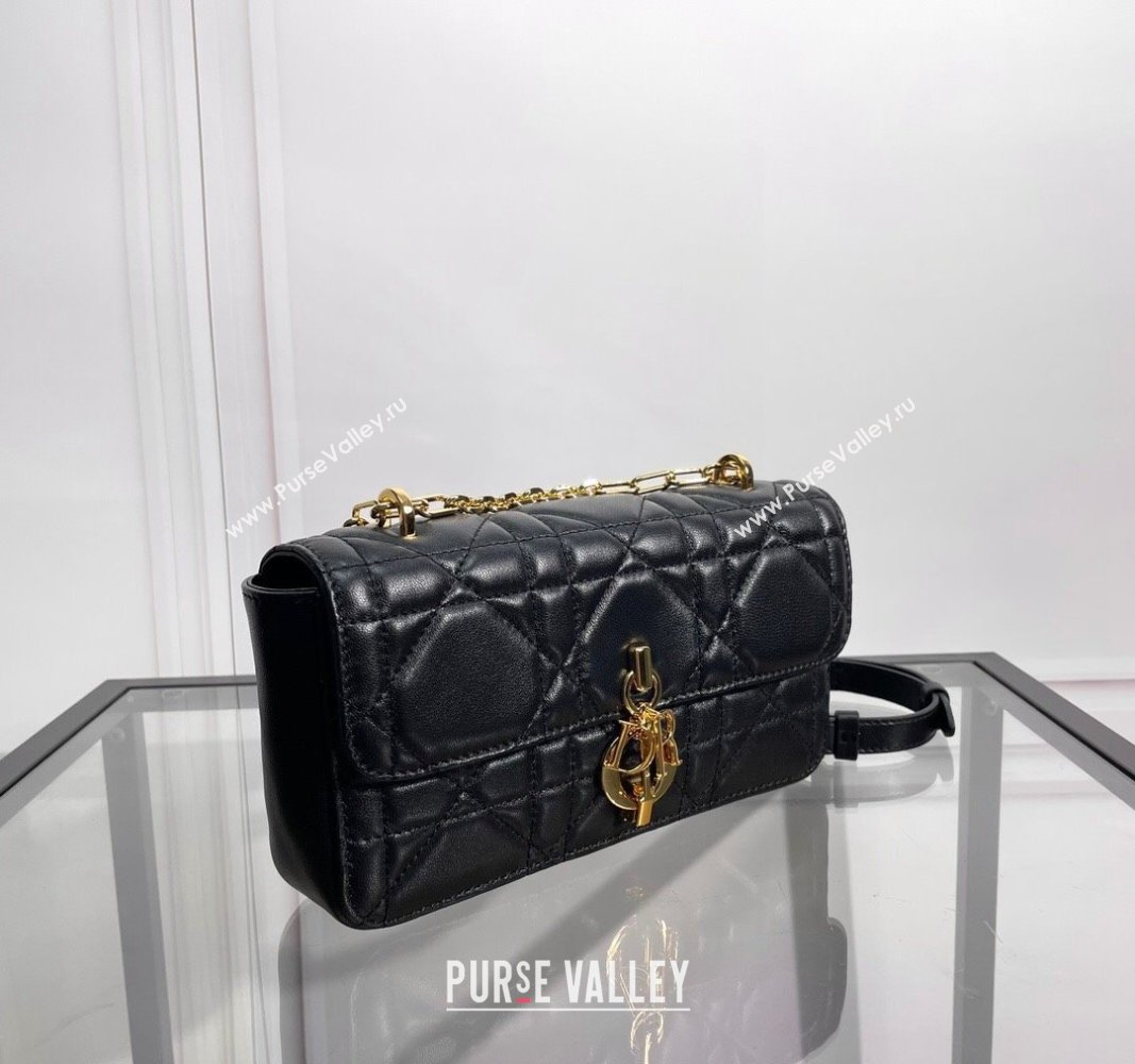 Dior Miss Daisy Mini Bag in Macrocannage Lambskin Black 2024 (BF-240624090)