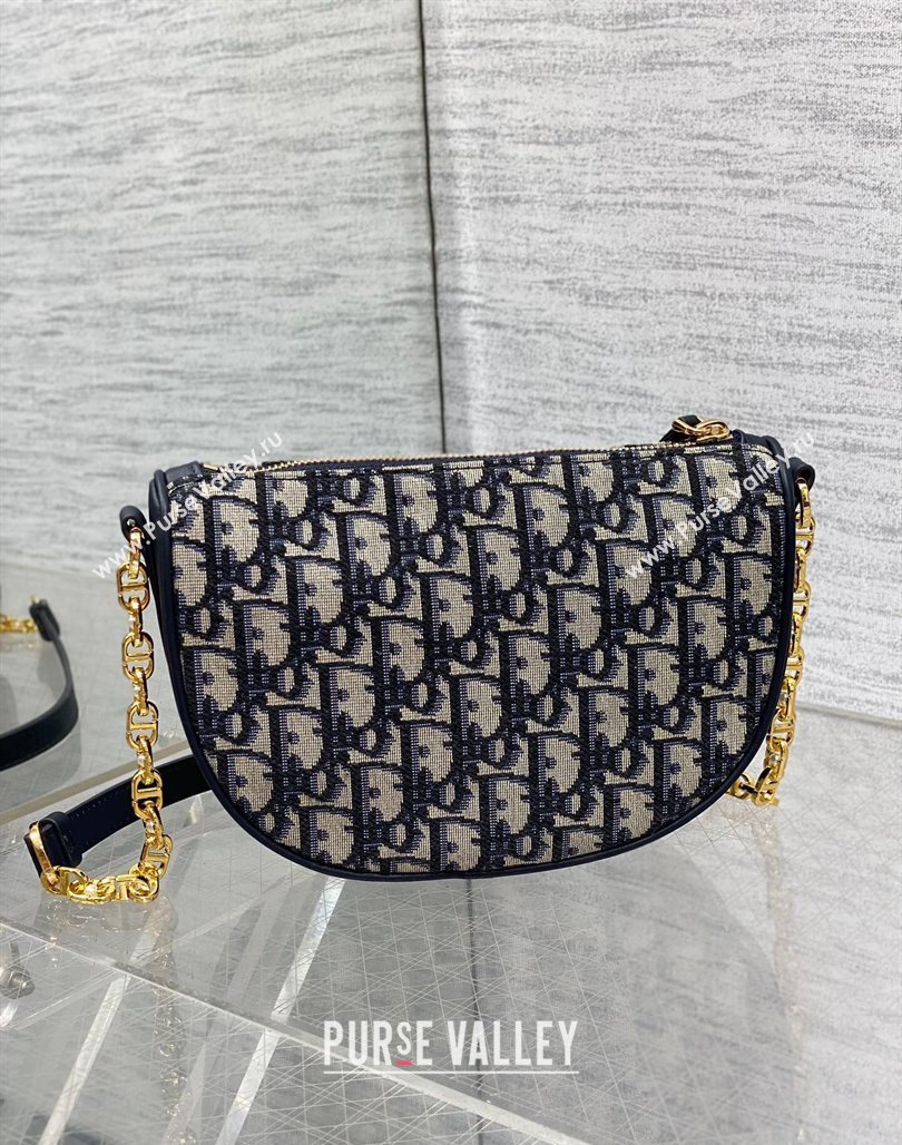 Dior Callisto Moon Medium bag in Blue Dior Oblique Jacquard 2024 (XXG-240624075)