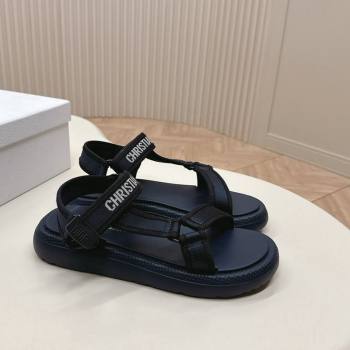 Dior Dioriviera D-Wave Sandals in Technical Fabric Deep Blue 2024 0702 (MD-240702074)