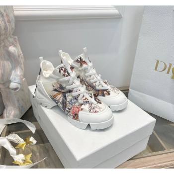 Dior D-Connect Sneakers in Flora Bird Technical Fabric 2024 0723 (MD-2407230089)