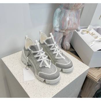 Dior D-Connect Sneakers with Strass Grey 2024 0723 (MD-2407230090)