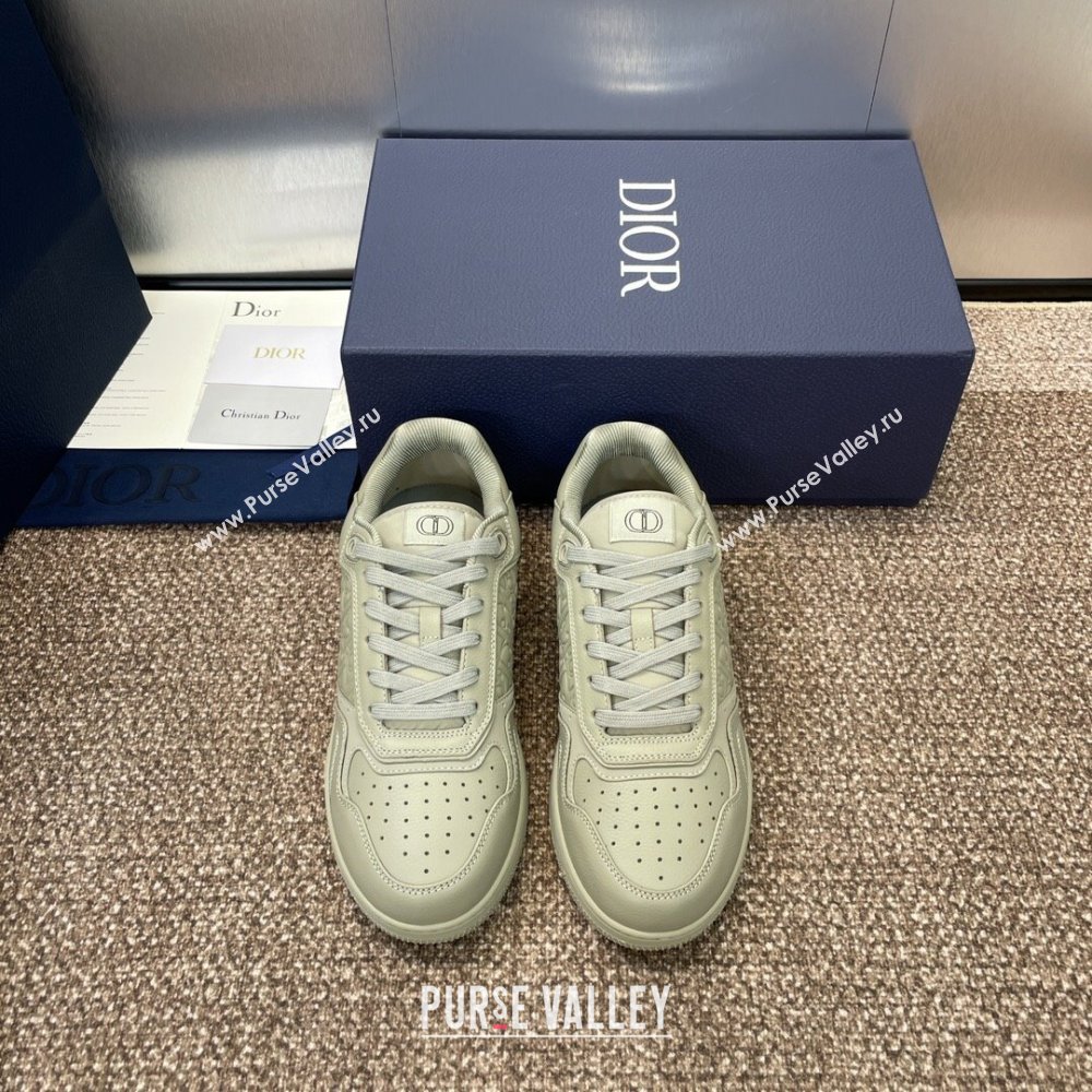 Dior B27 Low-Top Sneakers in Grained Calfskin Beige 2024 0723 (SS-2407230083)