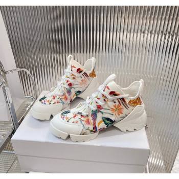 Dior D-Connect Sneakers in Bird Printed Technical Fabric 2024 0723 (MD-2407230086)