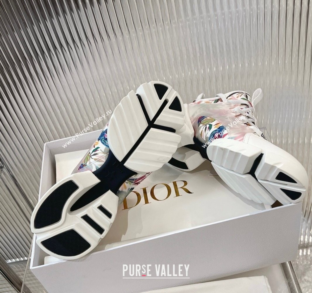 Dior D-Connect Sneakers in Bird Printed Technical Fabric 2024 0723 (MD-2407230086)