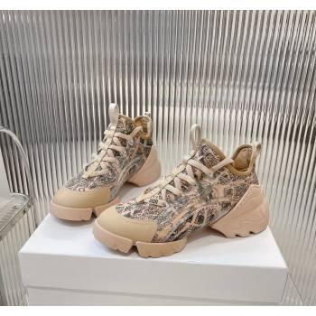 Dior D-Connect Sneakers in Plan de Paris Printed Technical Fabric 2024 0723 (MD-2407230088)