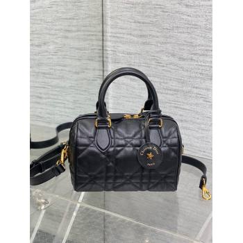 Dior Groove 20 Boston Bag in Black Macrocannage Calfskin 2024 (XXG-240805117)