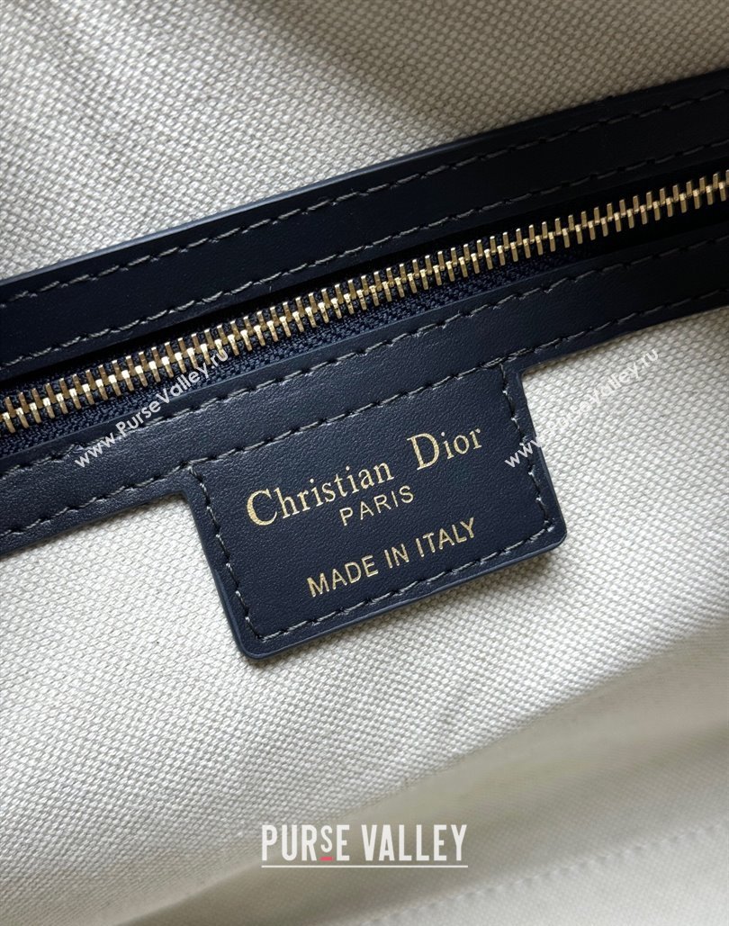 Dior Groove 25 Mini Boston Bag in Blue Oblique Jacquard 2024 (XXG-240805115)