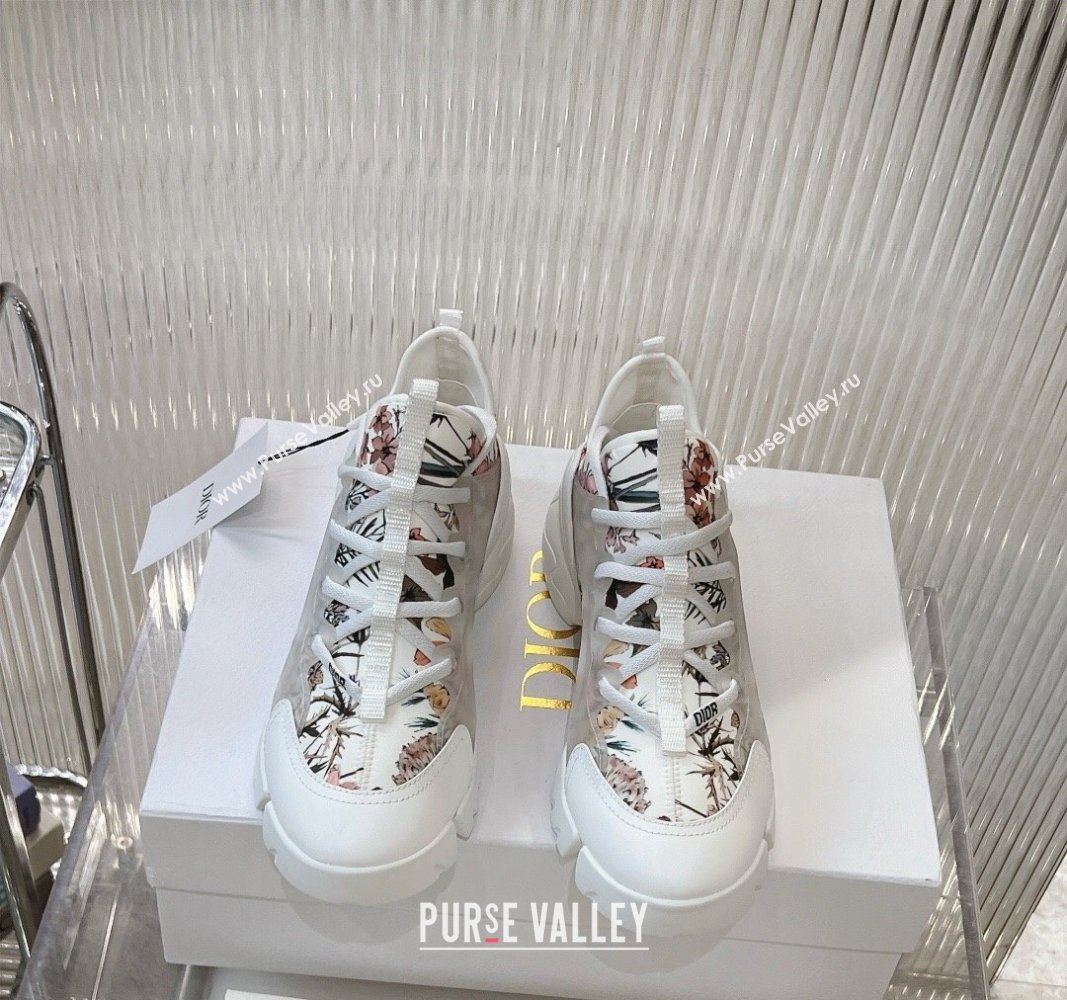 Dior D-Connect Sneaker in Flora Printed Technical Fabric 2024 0905 (MD-240905044)