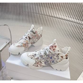 Dior D-Connect Sneaker in Flora Printed Technical Fabric 2024 0905 (MD-240905044)