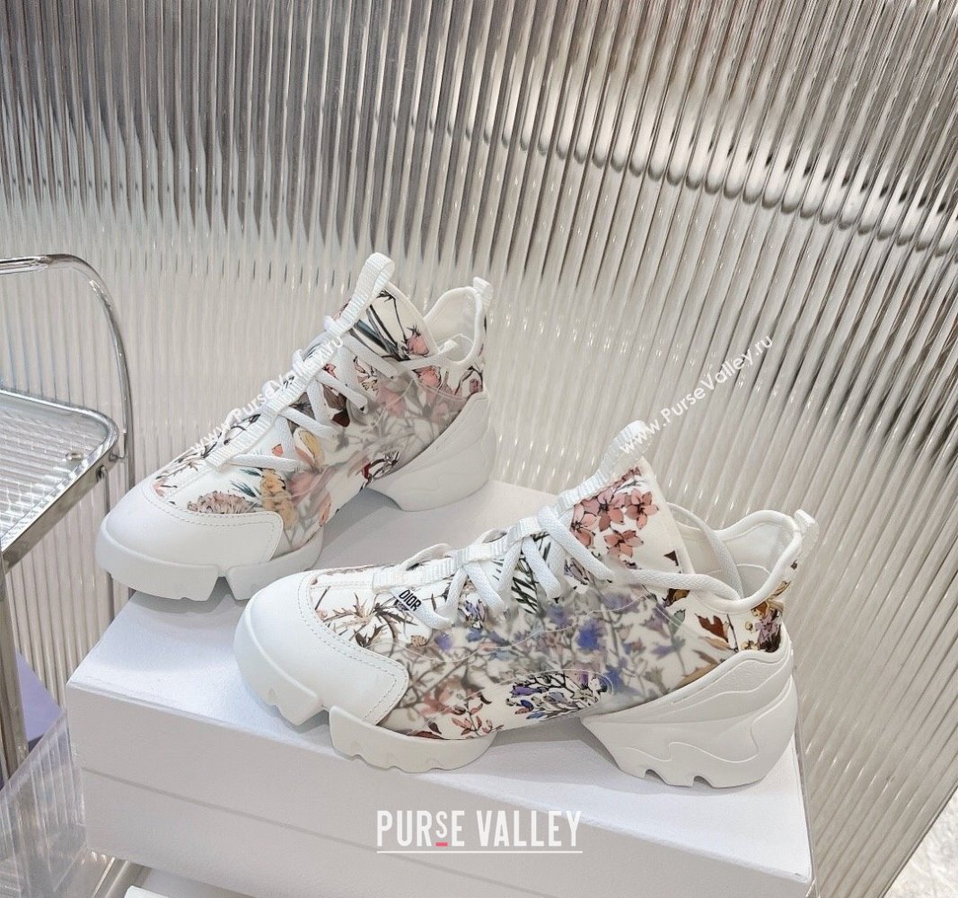 Dior D-Connect Sneaker in Flora Printed Technical Fabric 2024 0905 (MD-240905044)