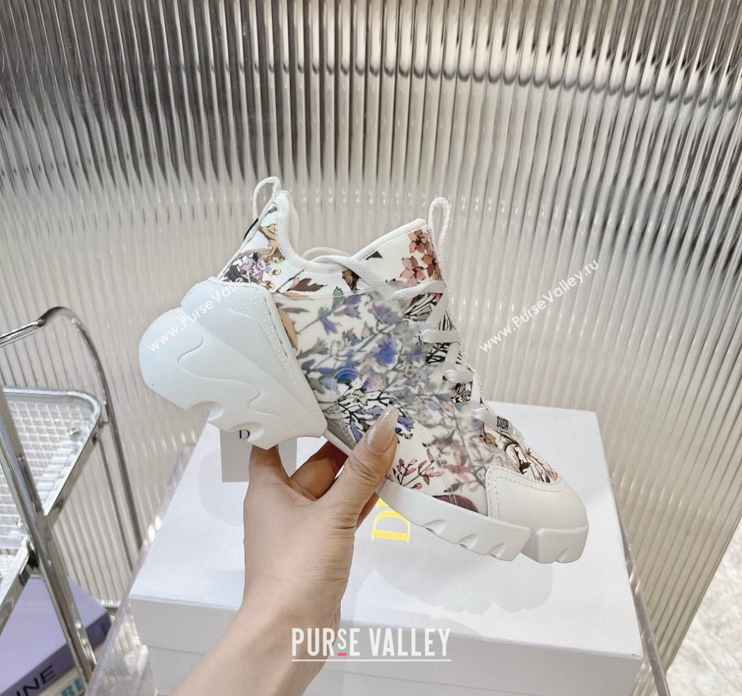 Dior D-Connect Sneaker in Flora Printed Technical Fabric 2024 0905 (MD-240905044)