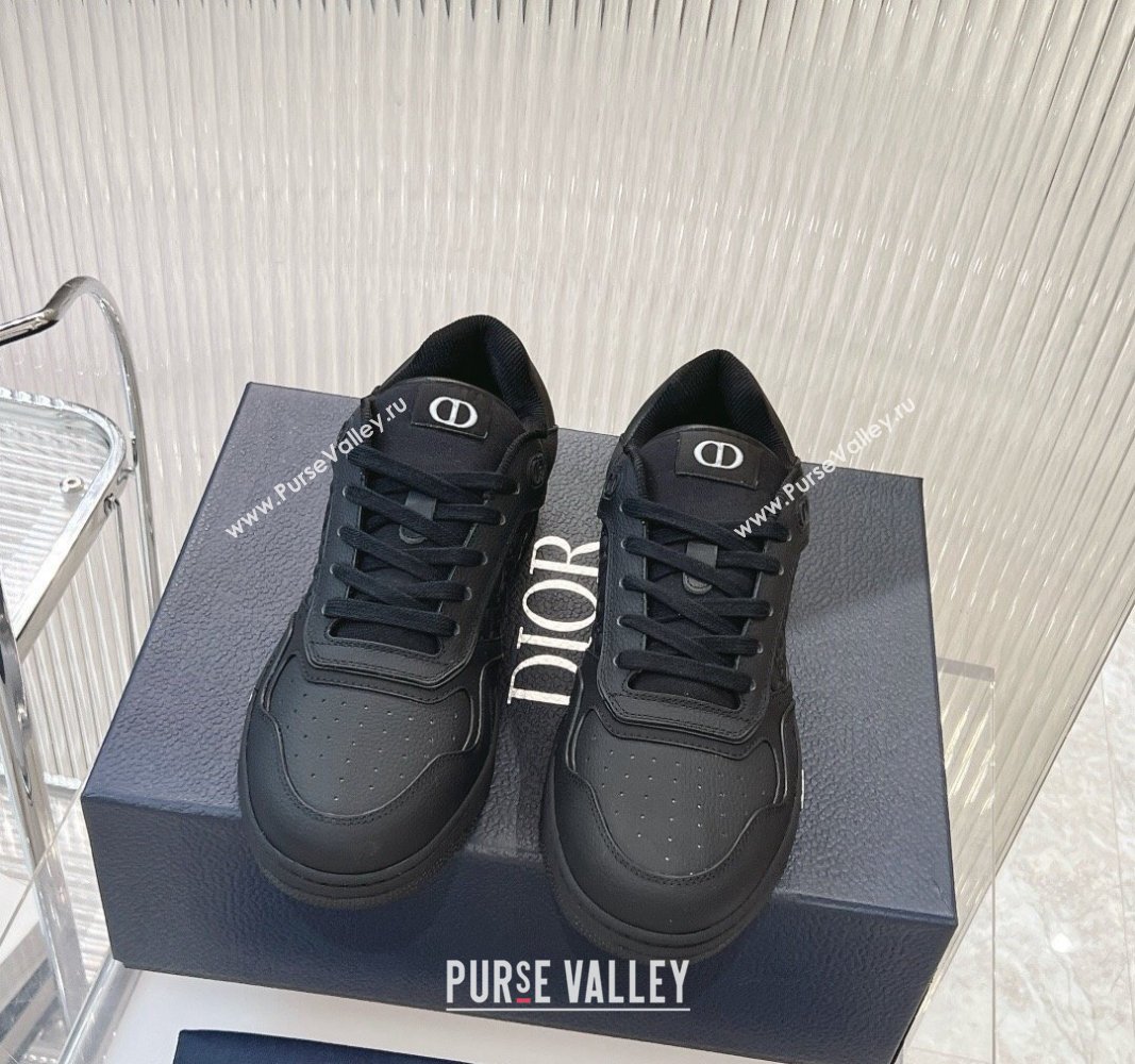 Dior B27 Low-Top Sneakers in Black Grained Calfskin and Gravity Leathe 2024 0905 (MD-240905058)