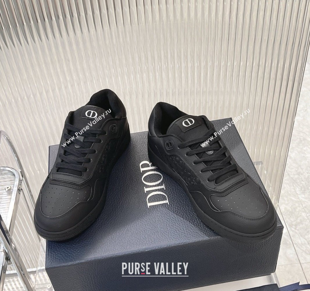 Dior B27 Low-Top Sneakers in Black Grained Calfskin and Gravity Leathe 2024 0905 (MD-240905058)