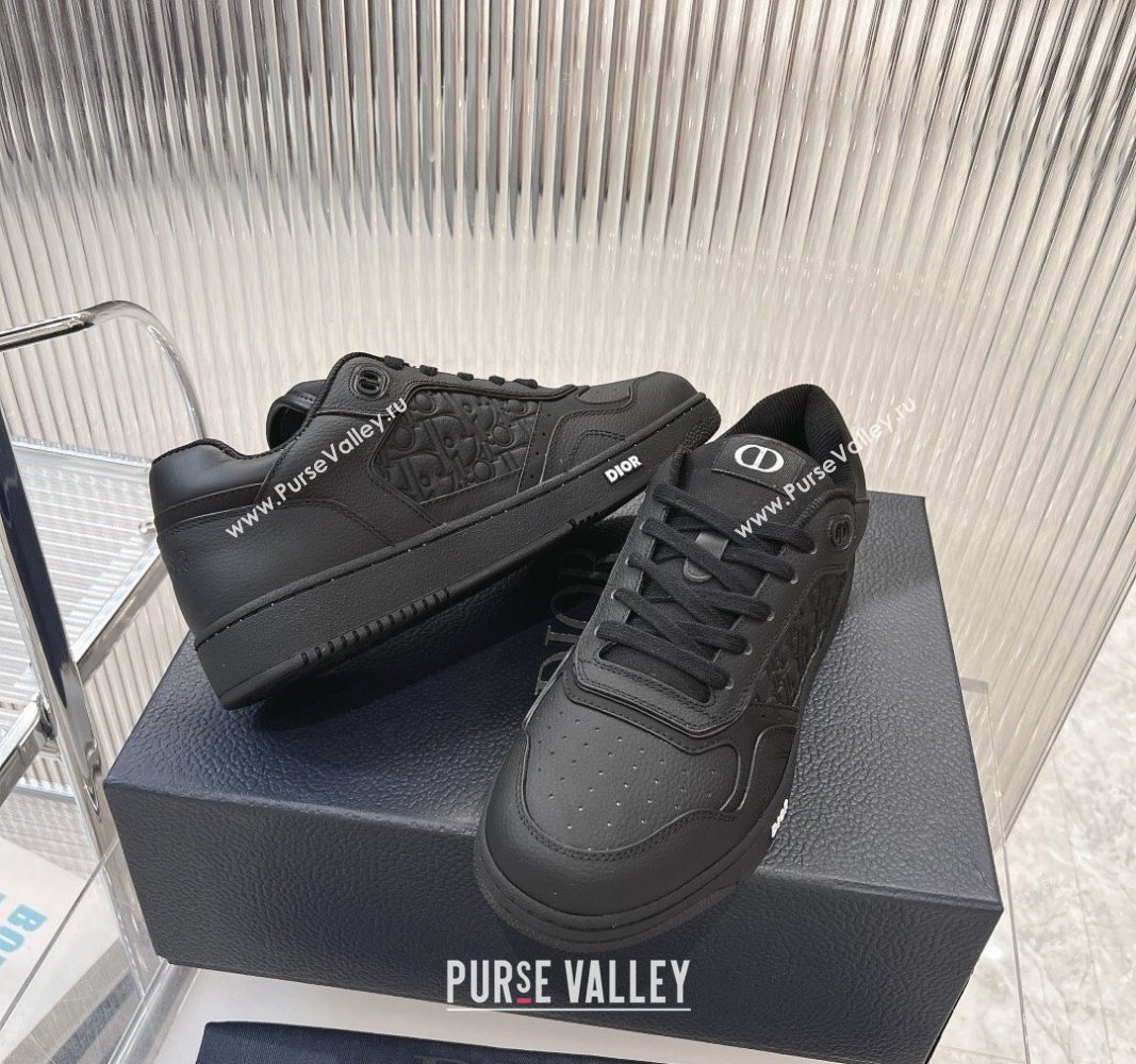 Dior B27 Low-Top Sneakers in Black Grained Calfskin and Gravity Leathe 2024 0905 (MD-240905058)