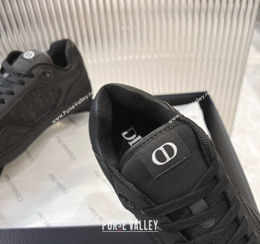 Dior B27 Low-Top Sneakers in Black Grained Calfskin and Gravity Leathe 2024 0905 (MD-240905058)