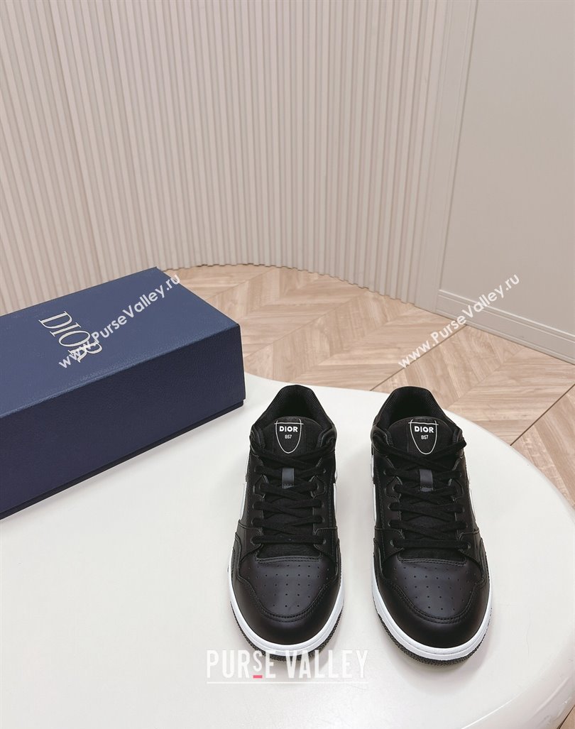 DIOR AND STONE ISLAND B57 Low-Top Sneakers in Smooth Calfskin Black 2024 0905 (KL-240905016)