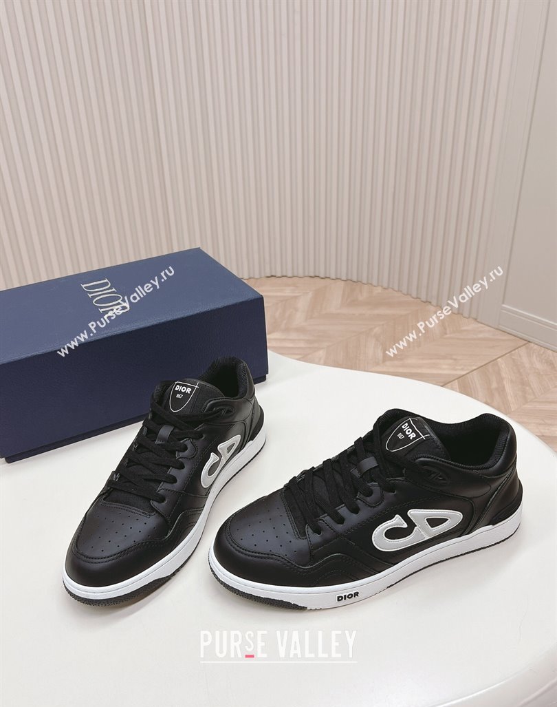 DIOR AND STONE ISLAND B57 Low-Top Sneakers in Smooth Calfskin Black 2024 0905 (KL-240905016)