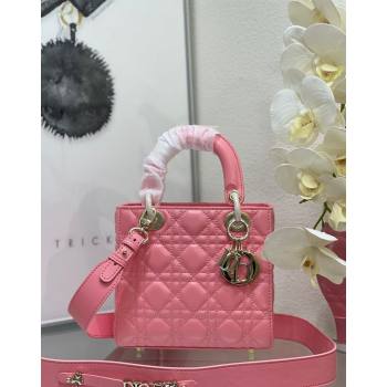 Dior Small Lady My ABCDior Bag in Cannage Lambskin Pink 2024 M0538 0923 (XXG-240923089)