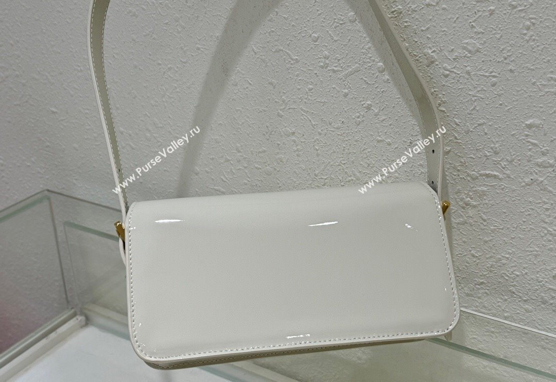 Dior Miss Dior Flap Bag in Patent Calfskin White 2024 DR2610 (XXG-240923094)