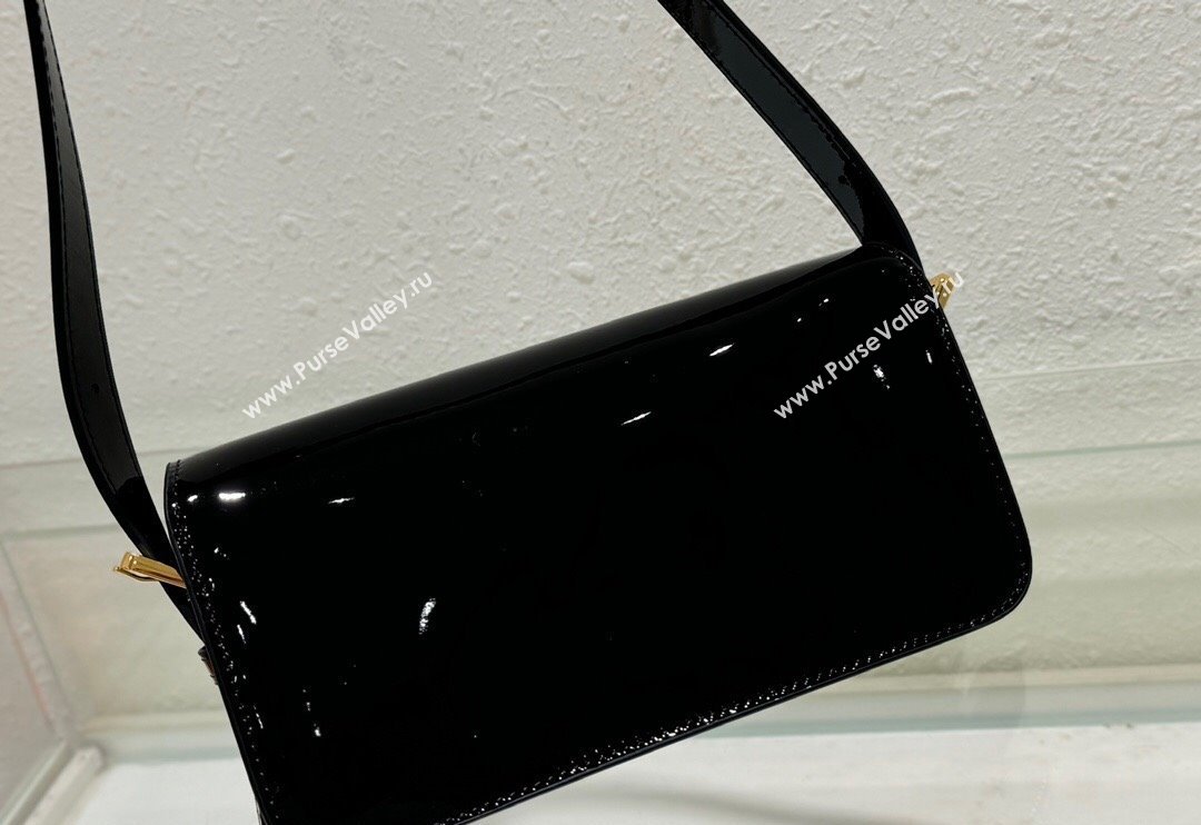 Dior Miss Dior Flap Bag in Patent Calfskin Black 2024 DR2610 (XXG-240923095)