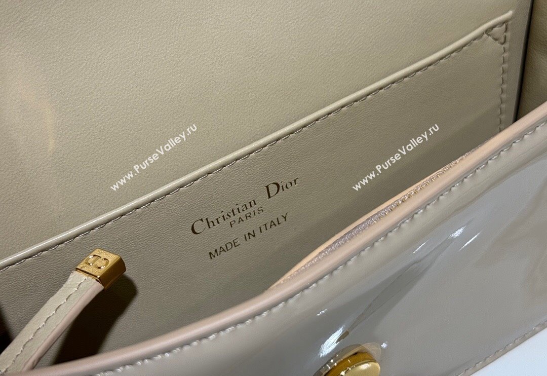 Dior Miss Dior Flap Bag in Patent Calfskin Beige 2024 DR2610 (XXG-240923096)