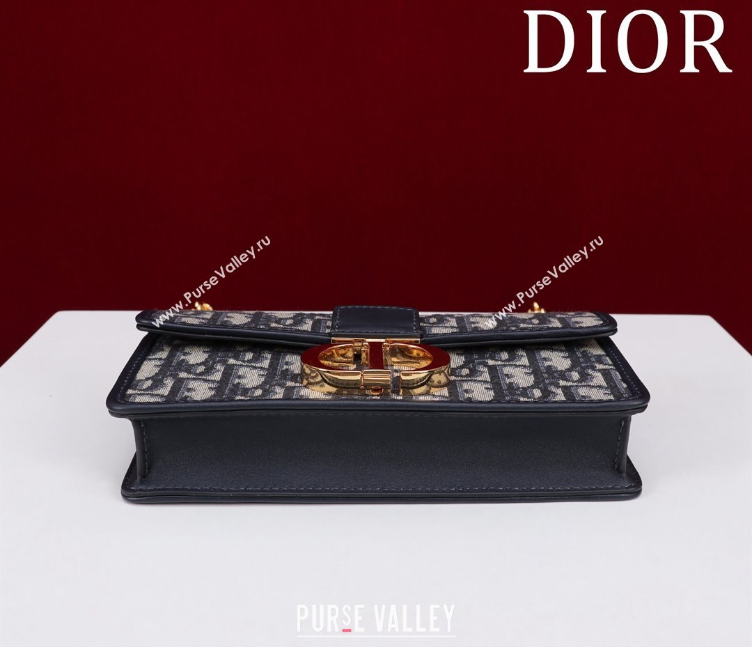 Dior Miss Montaigne Mini Bag in Blue Dior Oblique Jacquard 2024 (XXG-240923065)