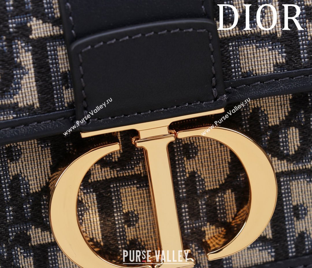 Dior Miss Montaigne Mini Bag in Blue Dior Oblique Jacquard 2024 (XXG-240923065)